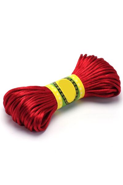 Bride Aksesuar Dünyası Fir de satin roșu Claret 10 Metri – Fir pentru tricotat