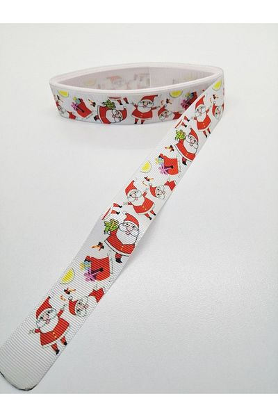 GELD Κορδέλα Grosgrain με σχέδιο Άγιου Βασίλη 2,5 εκ. 2 μέτρα – Κορδέλα – Κορδέλα
