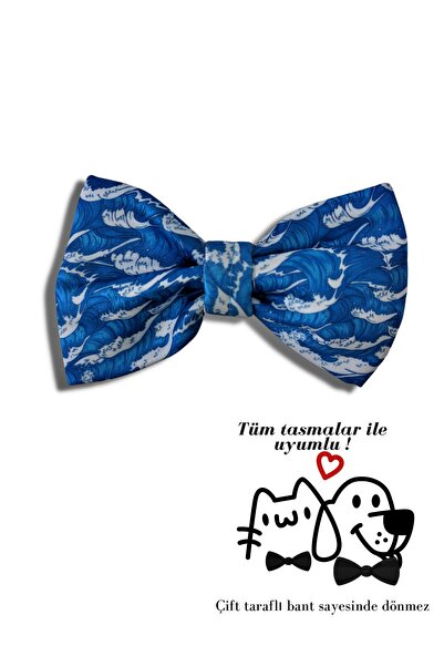 UTDpet Waves Cat Dog Bow Tie (without table)