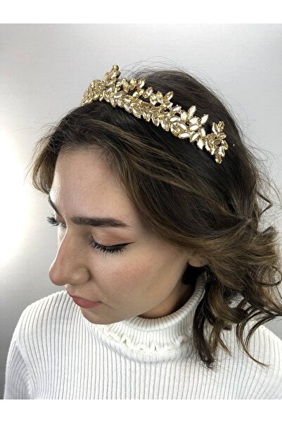 Bride Aksesuar Dünyası Henna de culoare miere Floarencă și Coroană de Mireasă...