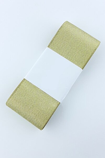 Bride Aksesuar Dünyası Panglică Satin Auriu Lurex 1 Metru Lățime 6 Cm – Pangl...