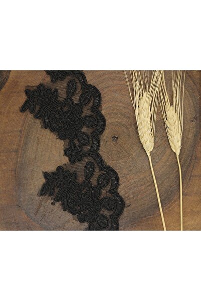 Bride Aksesuar Dünyası Accesoriu Panglică Decorativă Guipure Negru Franțuzesc...