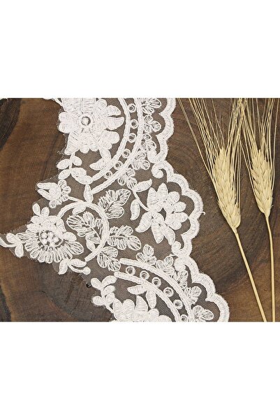 Bride Aksesuar Dünyası Accesoriu Panglică Decorativă Guipure Franțuzesc Alb 7...