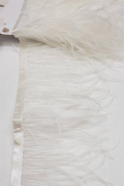 Bride Aksesuar Dünyası Accesoriu pentru panglică decorativă Cremă din pene de...