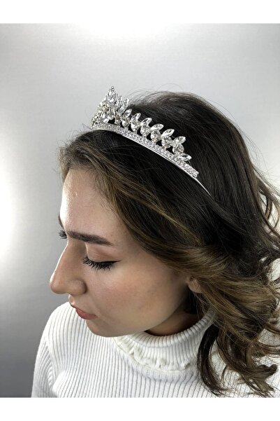 Bride Aksesuar Dünyası Henna și coroană de mireasă cu cristale fine de culoar...