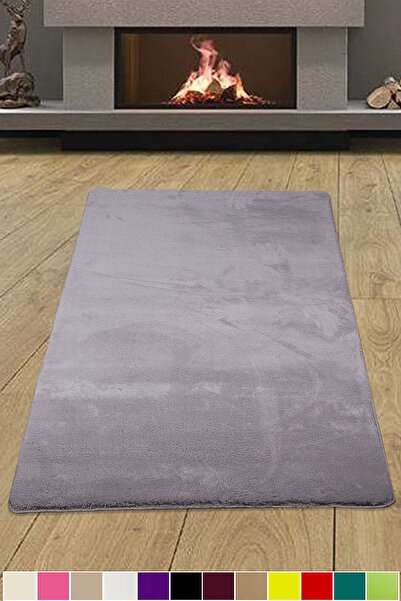 Bonny Home Elite Gri Leke Tutmaz Yıkanabilir Kaymaz Peluş Mutfak Halısı Kayma...