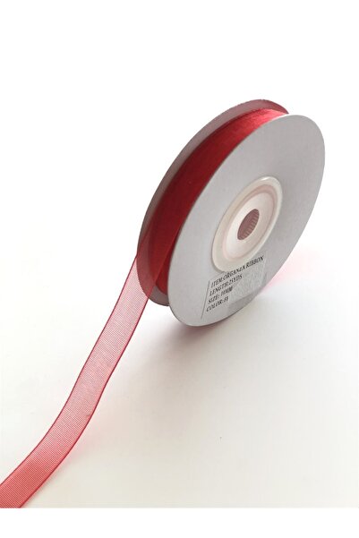 Bride Aksesuar Dünyası شريط أورجانزا أحمر 1 سم – شريط – شريط