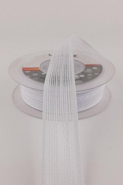 Bride Aksesuar Dünyası Panglică de in cu efect alb 2,5 Cm – Panglică – Panglică