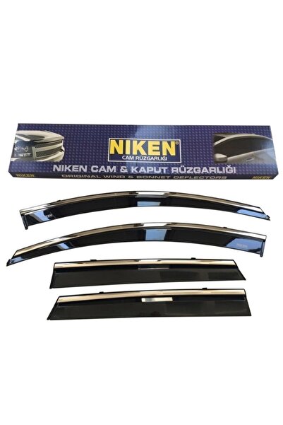 Niken Dacia Duster Kromlu Cam Rüzgarlığı 4'lü Set (2010-2017) Uyumlu