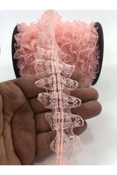 Bride Aksesuar Dünyası 10 metri Volane decorative Culoare Somon cu două fețe ...