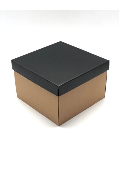 Feza Kutu 26x26x15 Kraft Çok Amaçlı Kutu Karton Kutu Pasta Kutusu (10 Adet)