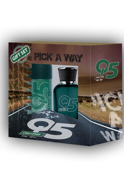 Q5 Erkek Parfüm&deo Set Challange 100+150 Ml (kofre)