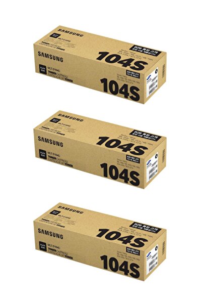 Samsung Mlt-d104s Ml-1660n Orjinal Toner 3'lü Avantaj Paket 3*1,500 Sayfa Kap...