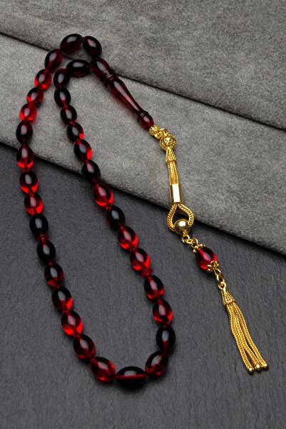 OTTOTESBİH Tasbih Symbol of Lordship Amber Rosary in Wooden Box