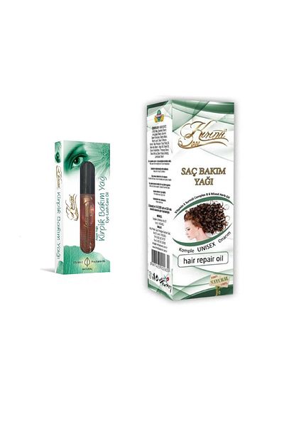 KIRINTI 2000 Hair and Argan Oil Eyelash Care Oil Set