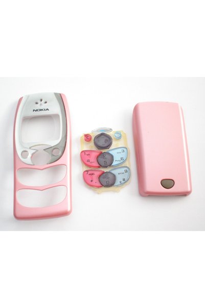 Nostaljik Nokia 2300 Uyumlu  Kapak Ve Tuş Takımı,pembe