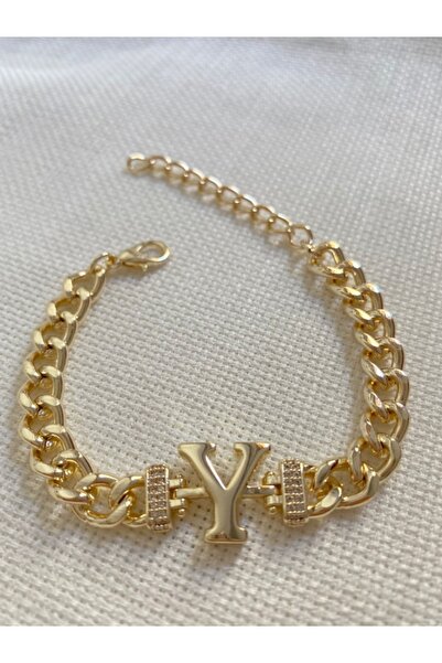 DEMOKAN سوار نسائي حرف Y مضاد للتشوه حجر الزركون مطلي خاص قابل للتعديل