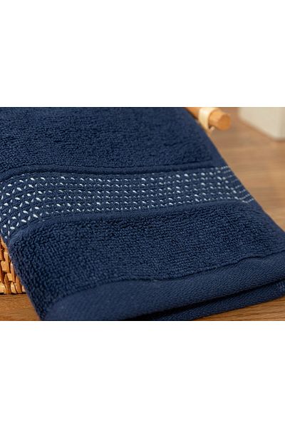 English Home Πετσέτα χεριών Navy Blue Deluxe Cotton Low Twist - 30x50 cm