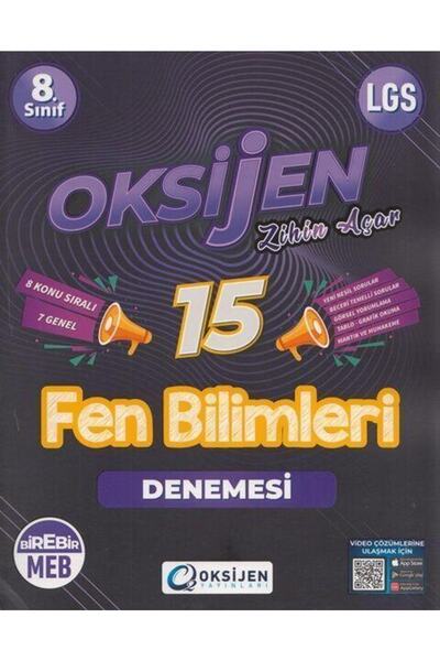 Oksijen Yayınları Oksijen 8. Sınıf Lgs Fen Bilimleri Oksijen 15 Deneme