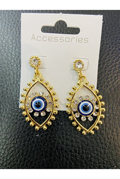 ÇELİKSİLVERTAKI فستان سهرة مرصع بالأحجار على شكل عين الشر وخرز متدلي