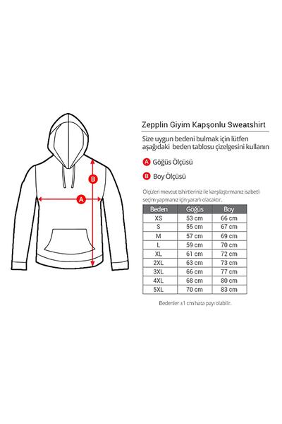 Z zepplin Φούτερ / Φούτερ με κουκούλα με κουκούλα με λογότυπο Cannibal Corpse