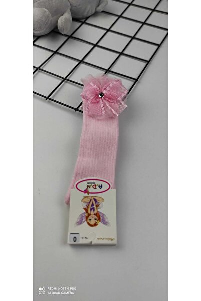 Murat Baby جوارب بطول الركبة للفتيات باللون الأبيض/الوردي/الإكرو من عمر 0 إلى...