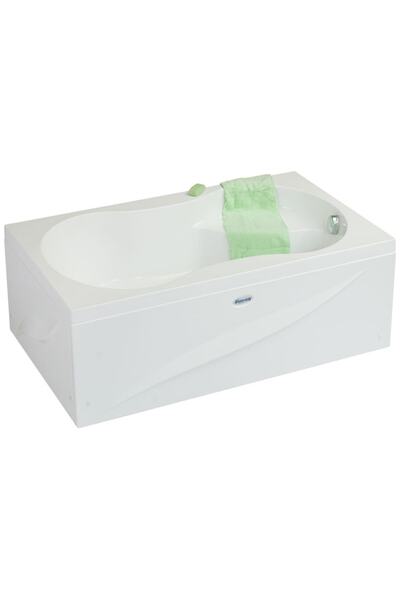 Waterway Lodi Oturmalı Mini Dikdörtgen Küvet 130x80 H:43 Gövde+Metal Ayak+Dör...