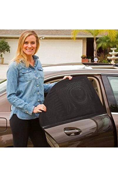 RS AUTO AKSESUAR 2 bucăți perdea neagră pentru geam lateral pentru autovehicu...