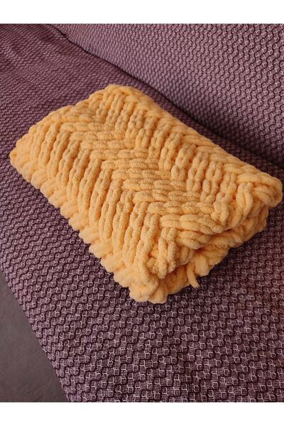 TREND El Örgüsü 90x90cm Puffy Bebek Battaniyesi Tamamen El Yapımı Bebek Batta...