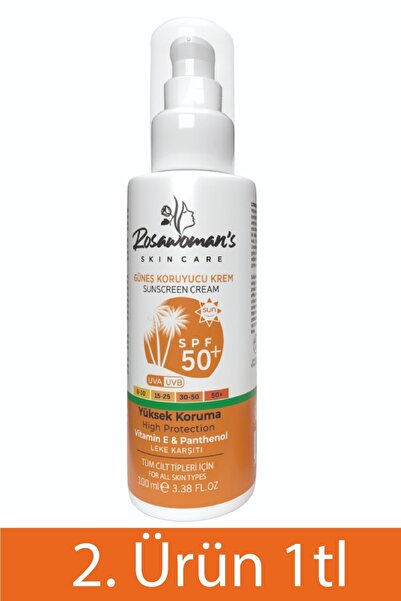 Rosawomans Güneş Kremi 100ml +50spf