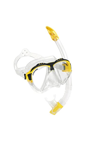Cressi Matrix Maske Gamma Şnorkel Seti CLEAR-YELLOW