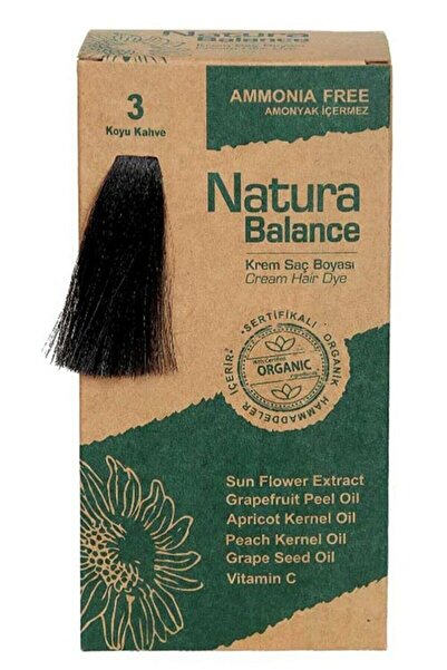 NATURABALANCE Natura Balance Koyu Kahve Krem Saç Boyası