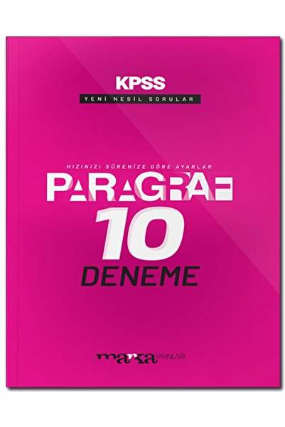Marka Yayınları 2026 Kpss Paragraf Yeni Nesil 10 Deneme / Kolektif / / 9786057091420