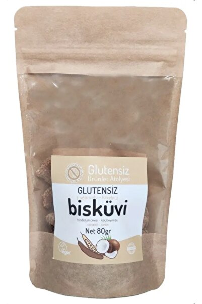 Glutensiz Ürünler Atölyesi Glutensiz Keçiboynuzlu Bisküvi 80g