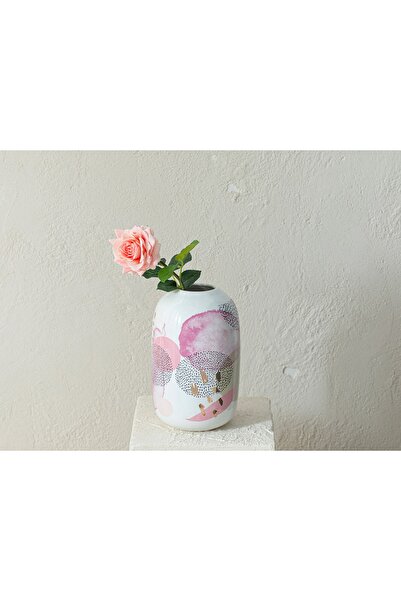 English Home Canker Bloom Kumaş Tek Dal Yapay Çiçek 45 Cm Yavruağzı