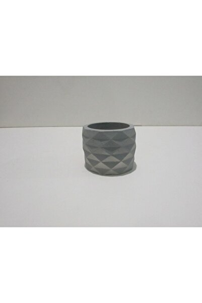 arıca pazarlama Geometric Pattern Flower Pot Silicone Mold Candle Scented Stone Soap Mold