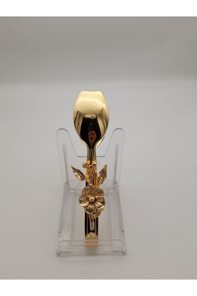 Mira züccaciye Japon Güllü Gold Şık Servis Sunum Takımı 3'lü Maşa Seti Paslanmaz Çelik