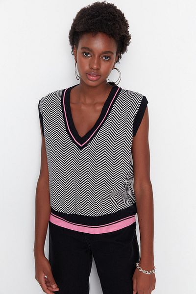 Dark blue outlet sweater vest