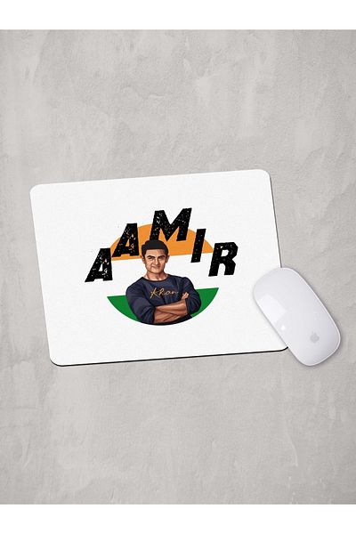 Panorama Ajans Aamir Khan Indian Actor Portret Design Mouse Pad