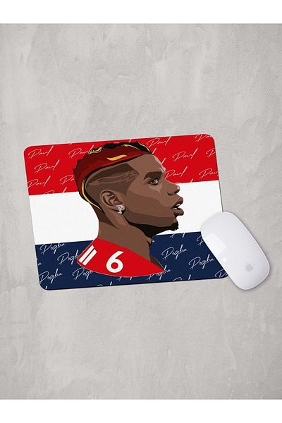 Panorama Ajans Poul Pogba Franța Star Fotbalist Portret Mouse Pad