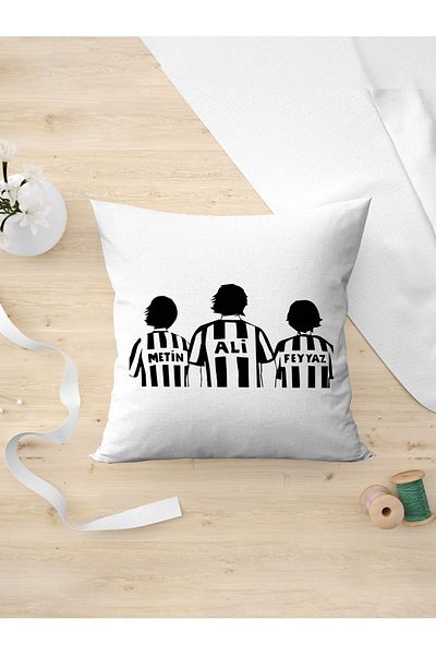 Panorama Ajans Metin Ali Feyyaz Beşiktaş Legends Football Player Design Pillow Case