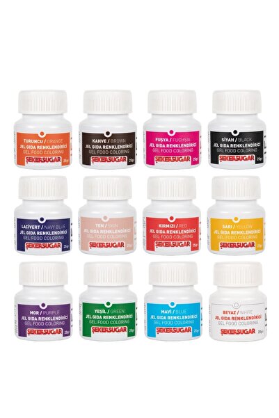 Genel Markalar Şeker & Sugar Kırmızı Jel Gıda Boyası 25 gr