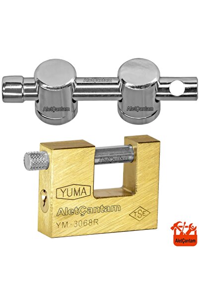 ALETÇANTAM مجموعة أدوات أمان الباب الوطني المنزلق الفولاذي