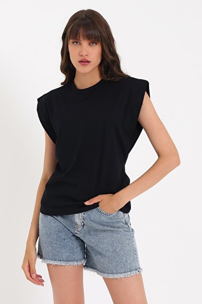 Weyeze Sleeveless Basic Knitted T-shirt Ad-y38624wyz