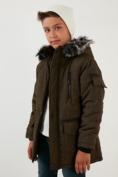 Lela Boys' Winter Coat - Plush Lined, Detachable Hood, Pockets 5760019