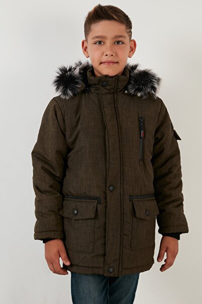 Lela Boys' Winter Coat - Plush Lined, Detachable Hood, Pockets 5760019
