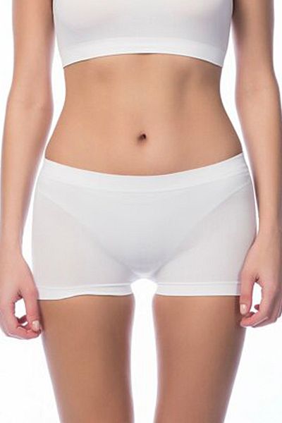 NBB Γυναικείο μίνι σορτς White Taktel χωρίς ραφές 2008