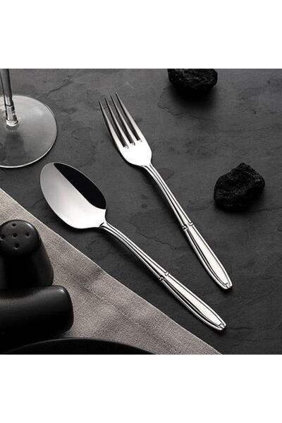 Nehir Buket Spoon Fork Set 42 Pieces for 6 People