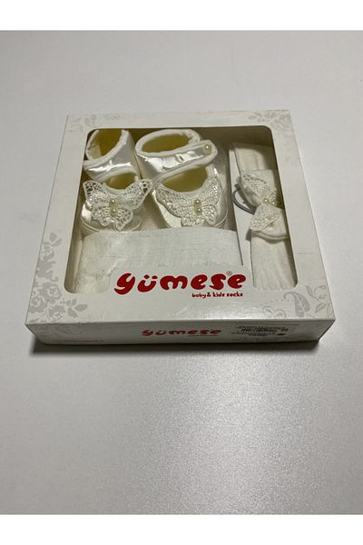Yumese Butterfly Opaque Pantyhose+bandana+shoes