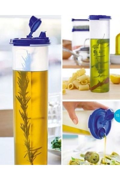 Tupperware Oval Oil Pot Olive Oil Pot 1.1 lt